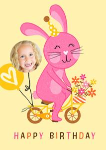 Marieke Witke  Verjaardagskaart - konijn - foto