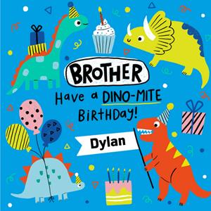 Greetz  Verjaardagskaart - Dino-mite birthday!