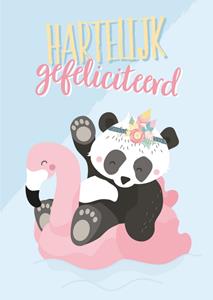 Tante Kaartje  Verjaardagskaart - Panda