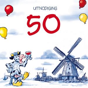 Old Dutch  Verjaardag uitnodiging - 50 jaar