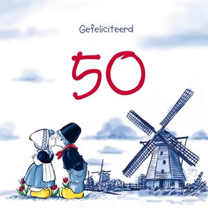 Old Dutch  Verjaardagskaart - 50 jaar