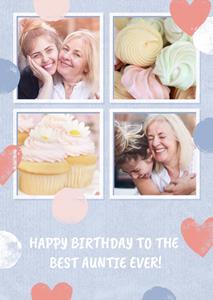 Greetz  Verjaardagskaart - Fotokaart met hartjes