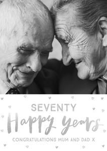 Greetz  Huwelijksjubileum - 70 jaar getrouwd