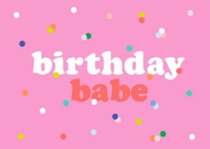 Greetz  Verjaardagskaart - birthday babe