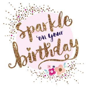 Hotchpotch Verjaardagskaart - Sparkle - Birthday