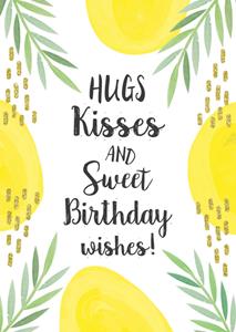 Tsjip Verjaardagskaart -  - Hip - Hugs & Kisses