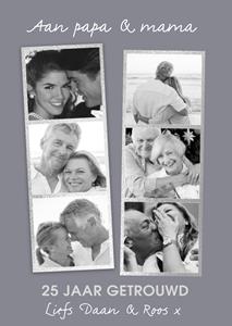 Greetz  Huwelijksjubileum - fotokaart met naam