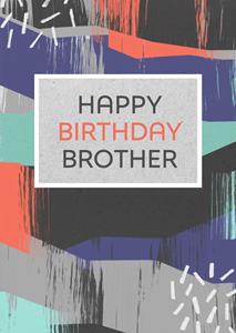 Greetz  Verjaardagskaart - Happy birthday brother