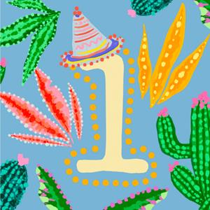 Greetz  Verjaardagskaart - 1 - Tropisch