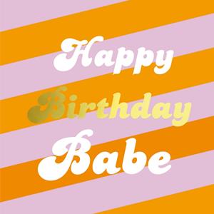 Tsjip  Verjaardagskaart - Happy Birthday Babe