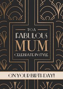 Greetz  Verjaardagskaart - Fabulous mum