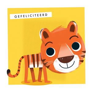 Hello Munki  Verjaardagskaart - tijger