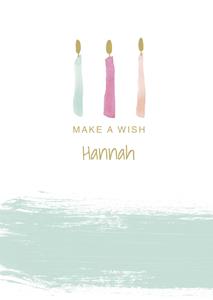 UK Greetings  Make a wish - Eigen naam