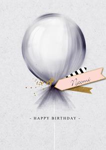 UK Greetings  Verjaardag - Ballon & eigen naam