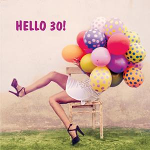 UK Greetings  Verjaardagskaart - Hello 30!