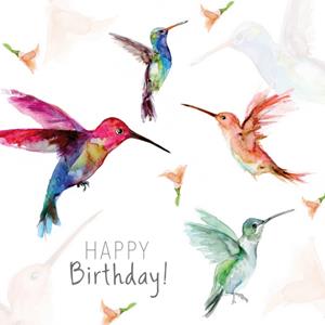 Michelle Dujardin Verjaardagskaart -  - Vogels