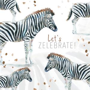 Michelle Dujardin Verjaardagskaart -  - Zebra