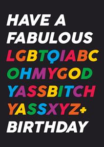 Dean Morris  Verjaardagskaart - kleurrijk - humor