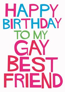 Dean Morris  Verjaardagskaart - gay - bestfriend