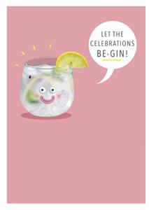 UK Greetings Verjaardagskaart -  - Gin
