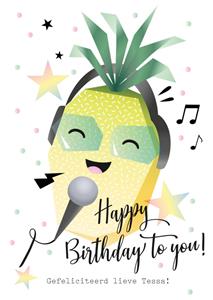 Luckz Verjaardagskaart -  - Ananas