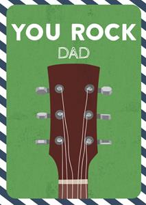 Greetz  Verjaardagskaart - You rock dad