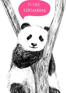Charly Clements  Verjaardagskaart - panda