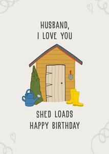Greetz  Verjaardagskaart - I love you shed loads