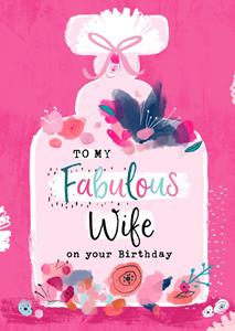 Greetz  Verjaardagskaart - fabulous wife