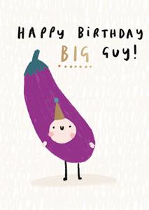 Hotchpotch  Verjaardagskaart - aubergine