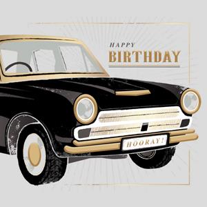 Hotchpotch  Verjaardagskaart - auto