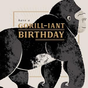 Hotchpotch  Verjaardagskaart - gorilla