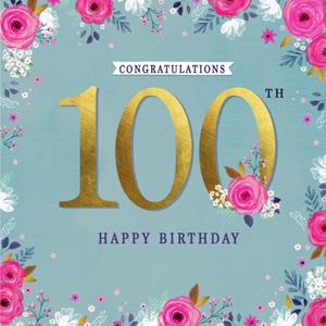 Greetz  Verjaardagskaart - 100 jaar