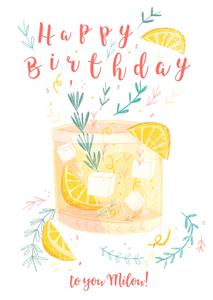 Greetz  Verjaardag - Vrouw - Drinken