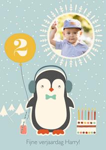 Greetz  Verjaardag - Pinguïn - Naam