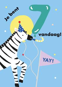 Greetz  Verjaardagskaart - zebra