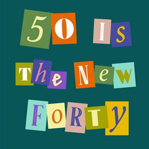 Greetz  Verjaardagskaart - 50 is the new forty