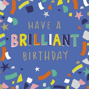 UK Greetings  Verjaardagskaart - confetti