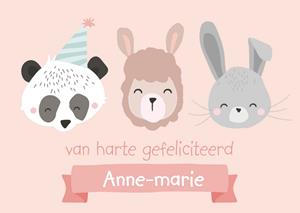 Tante Kaartje  Verjaardagskaart - illustratie