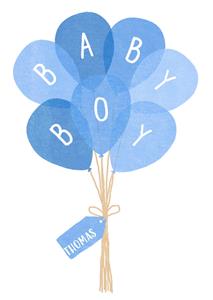 Greetz  Geboortekaart - babyboy - met naam