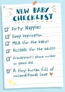 Greetz  Geboortekaart - checklist