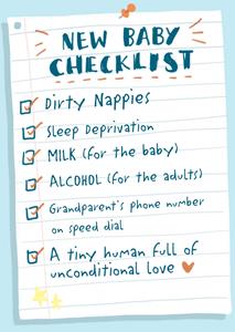Greetz  Geboortekaart - checklist