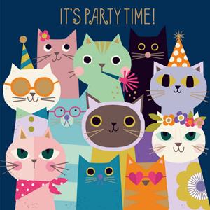 Paperclip  Verjaardagskaart - It's party time!