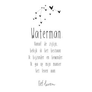 Lief Leven  Sterrenbeeld kaart - Waterman