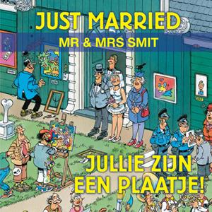 Jan van Haasteren  Huwelijkskaart - met naam
