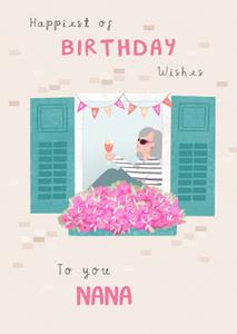 Millicent Venton  Verjaardagskaart - to you nana