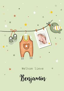 Marieke Witke  Geboortekaart - fotokaart met naam