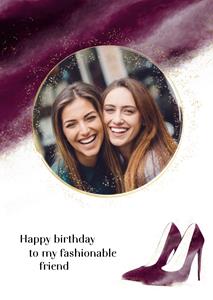 Greetz  Verjaardagskaart - Fashionable friend
