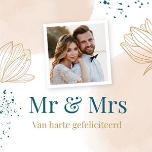 Papercute  Huwelijkskaart - Mr & Mrs