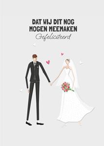 TMS  Huwelijkskaart - Gefeliciteerd - grappig